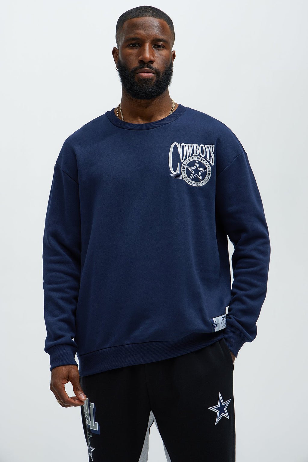 Cowboys Crew Neck Sweatshirt - Navy - image 2