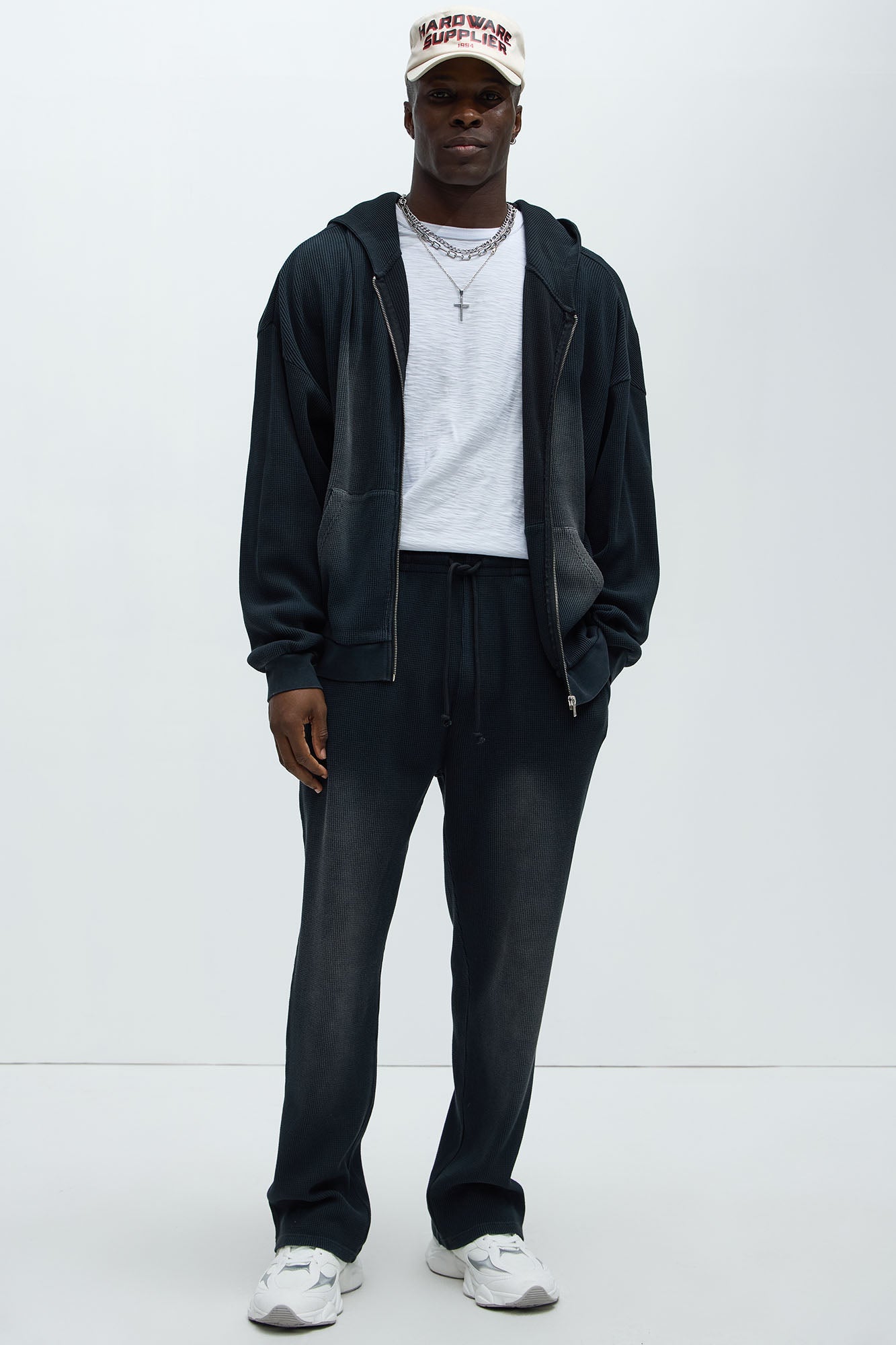 Modern Wash Zip Up Hoodie - Black - image 2