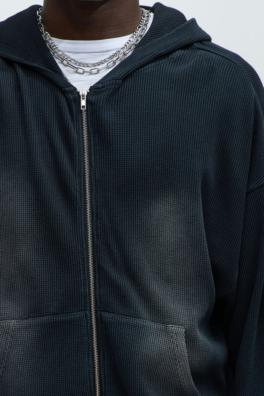 Modern Wash Zip Up Hoodie - Black - image 4