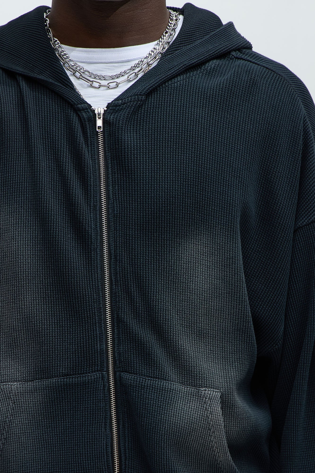 Modern Wash Zip Up Hoodie - Black - image 4