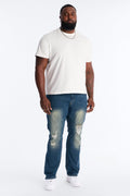 Destructed Apex Slim Jean - Dark Wash - image 1