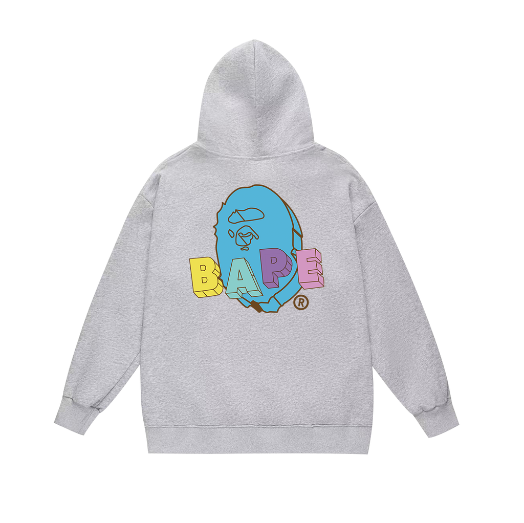 BAPE Shark Full-Zip Hoodie — Black / White / Grey