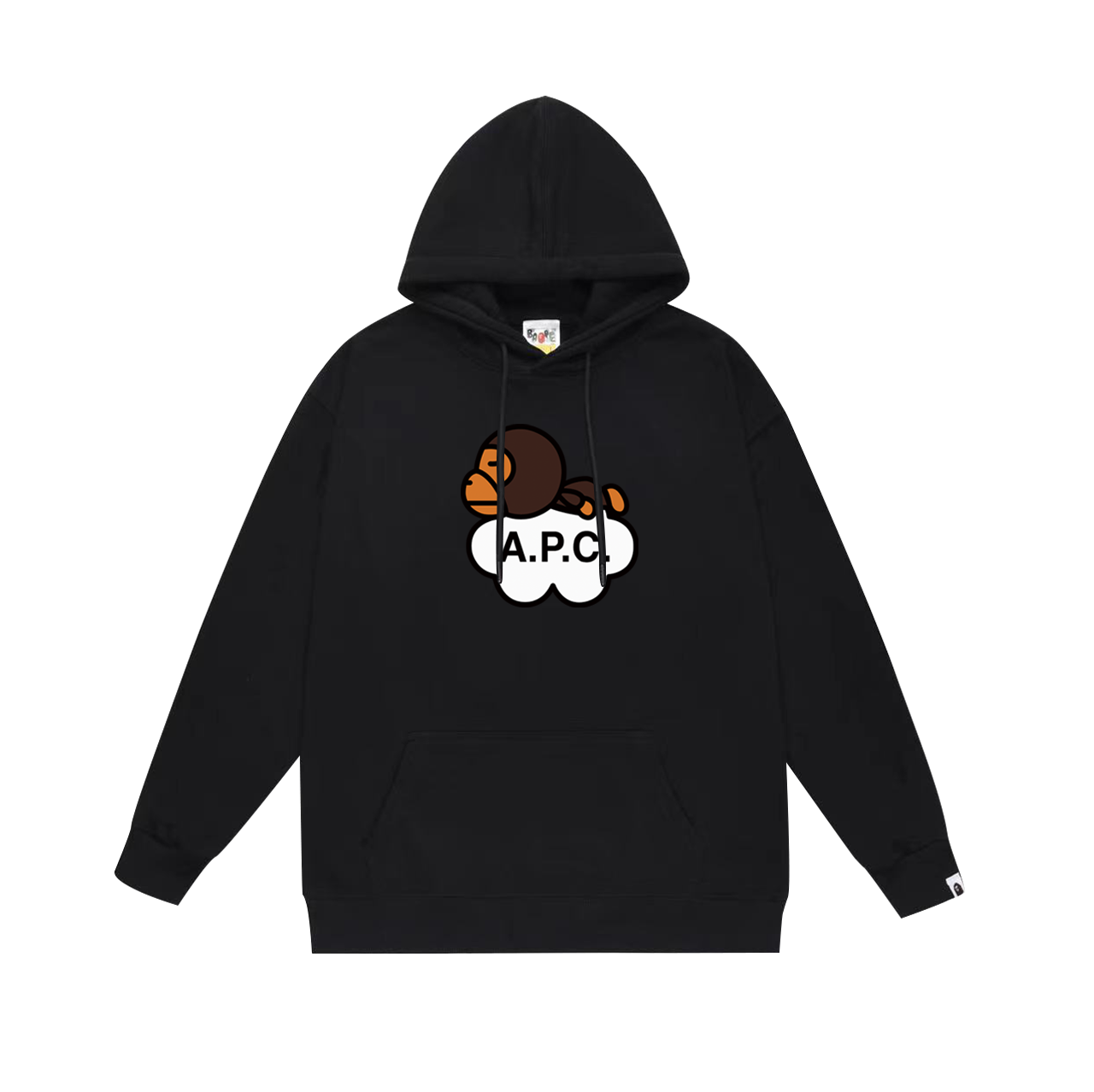 BAPE Shark Full-Zip Hoodie — Black / White / Grey
