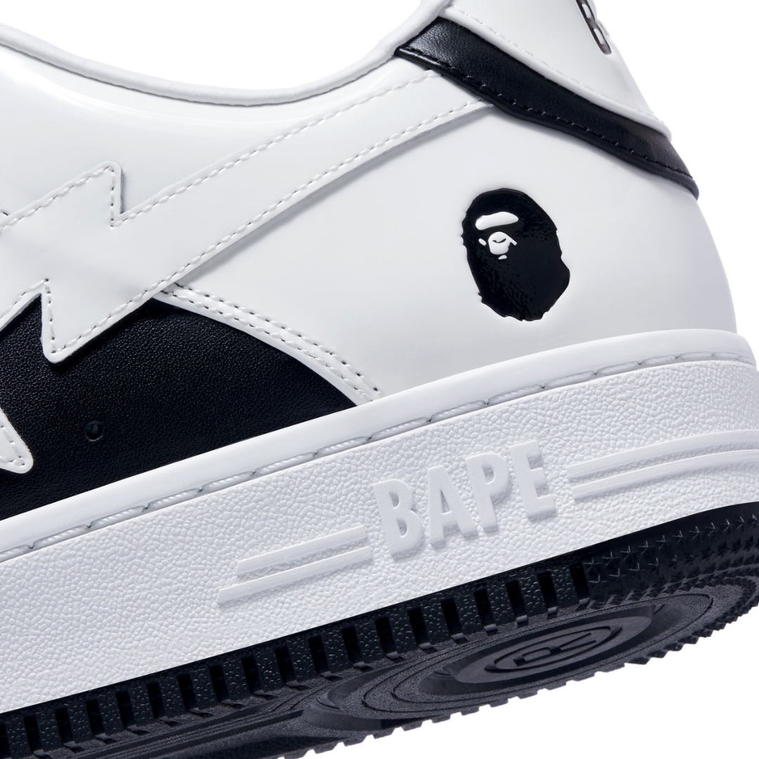 Bape Bapesta White Black - image 4