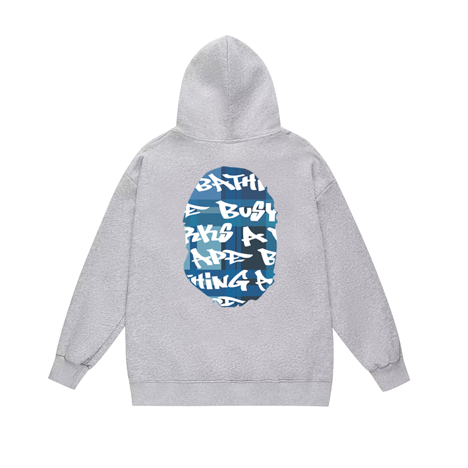 BAPE Shark Full-Zip Hoodie — Black / White / Grey