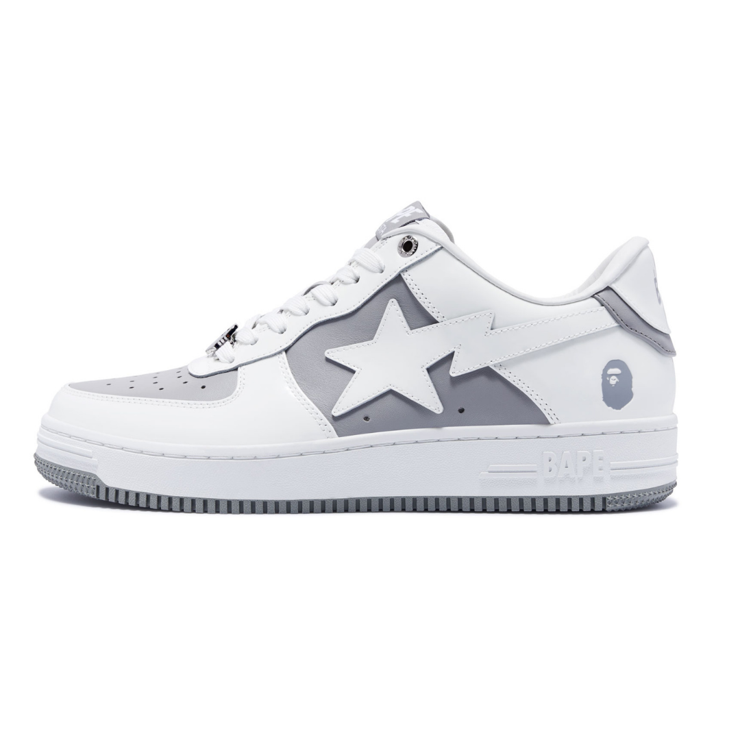 Bape Bapesta White Grey - image 1