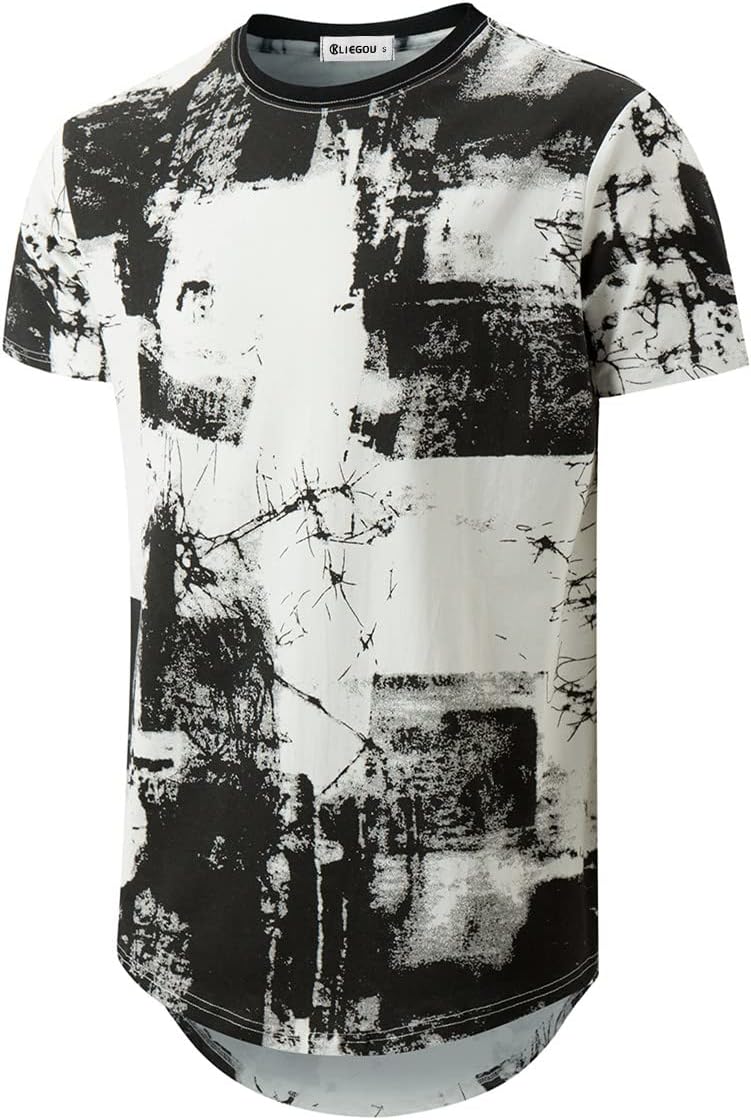 KLIEGOU men's longline T-shirt - White1