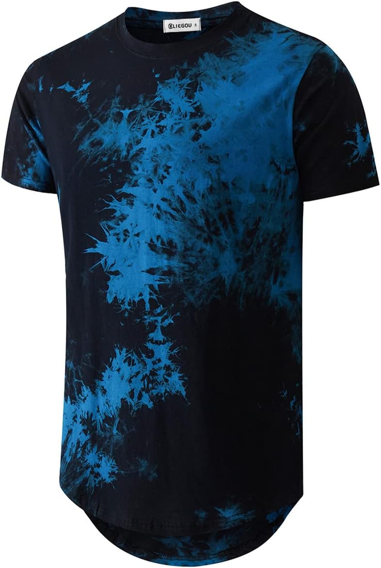 KLIEGOU men's longline T-shirt - Navy Blue