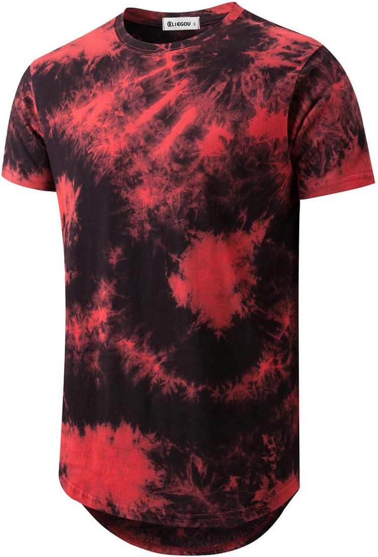 KLIEGOU men's longline T-shirt - Red 2
