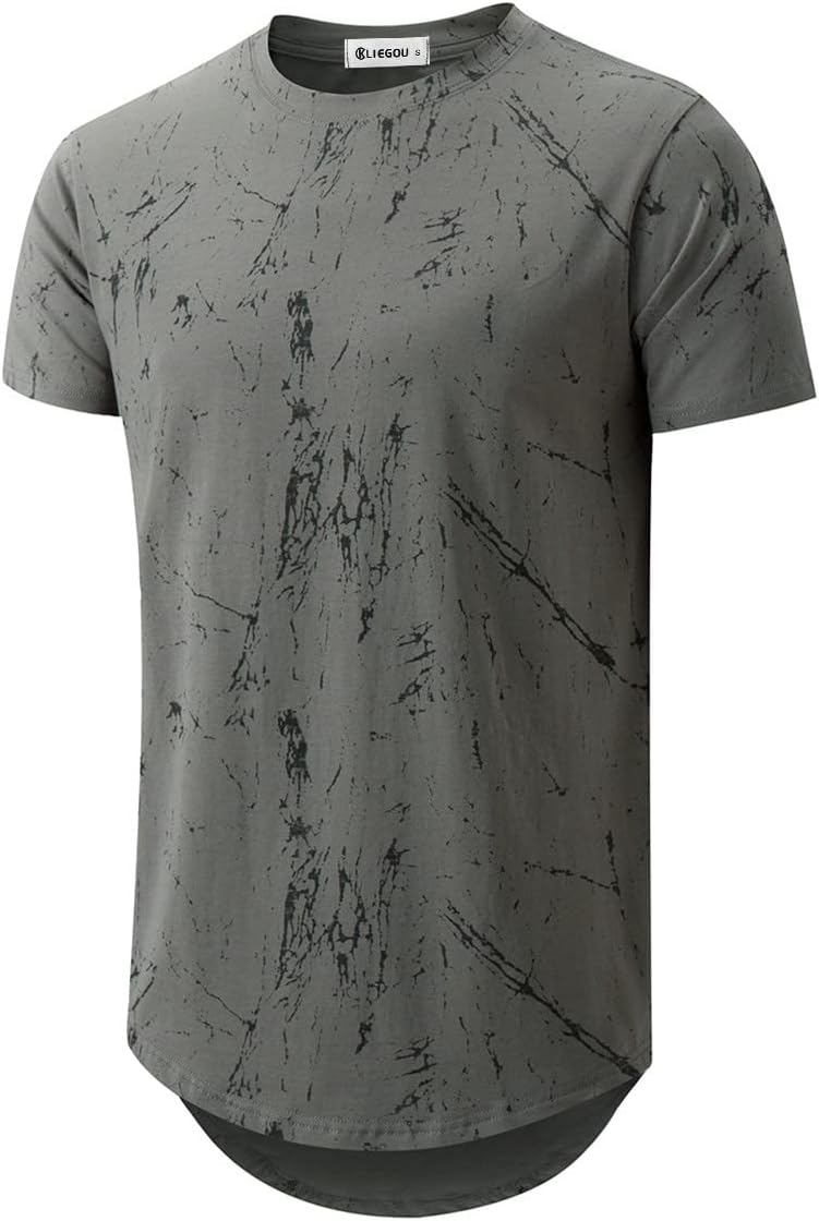 KLIEGOU men's longline T-shirt - Gray2