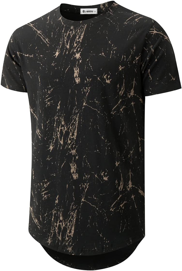 KLIEGOU men's longline T-shirt - Black2