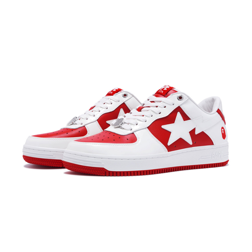 Bape Bapesta White Red - image 2