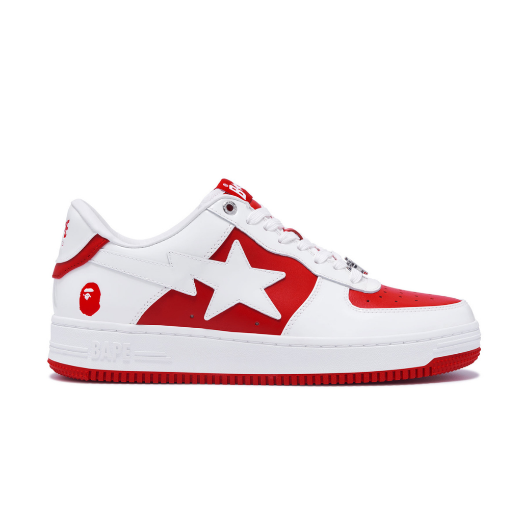 Bape Bapesta White Red - image 3