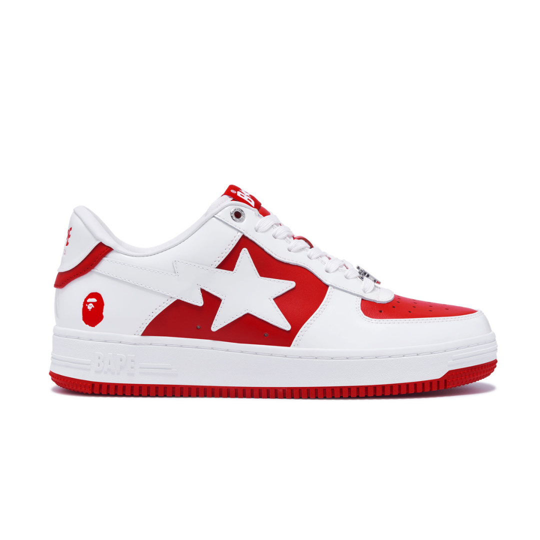 Bape Bapesta White Red - image 3