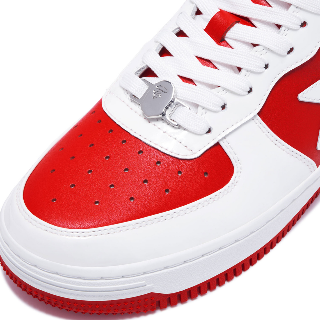 Bape Bapesta White Red - image 4