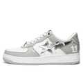 Bape Bapesta White Silver Grey - image 1