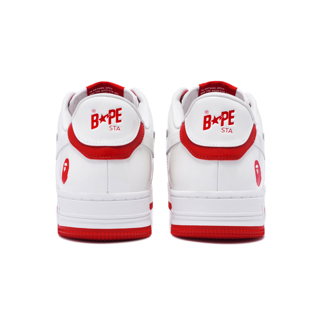 Bape Bapesta White Red - image 6