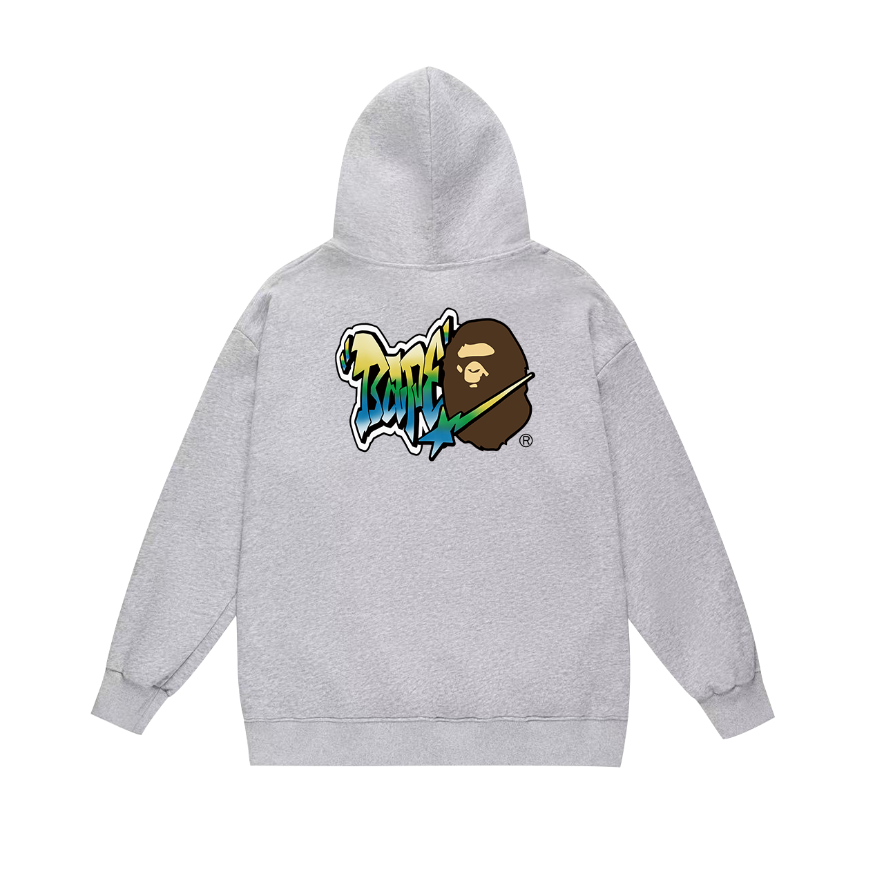 BAPE Shark Full-Zip Hoodie — Black / White / Grey
