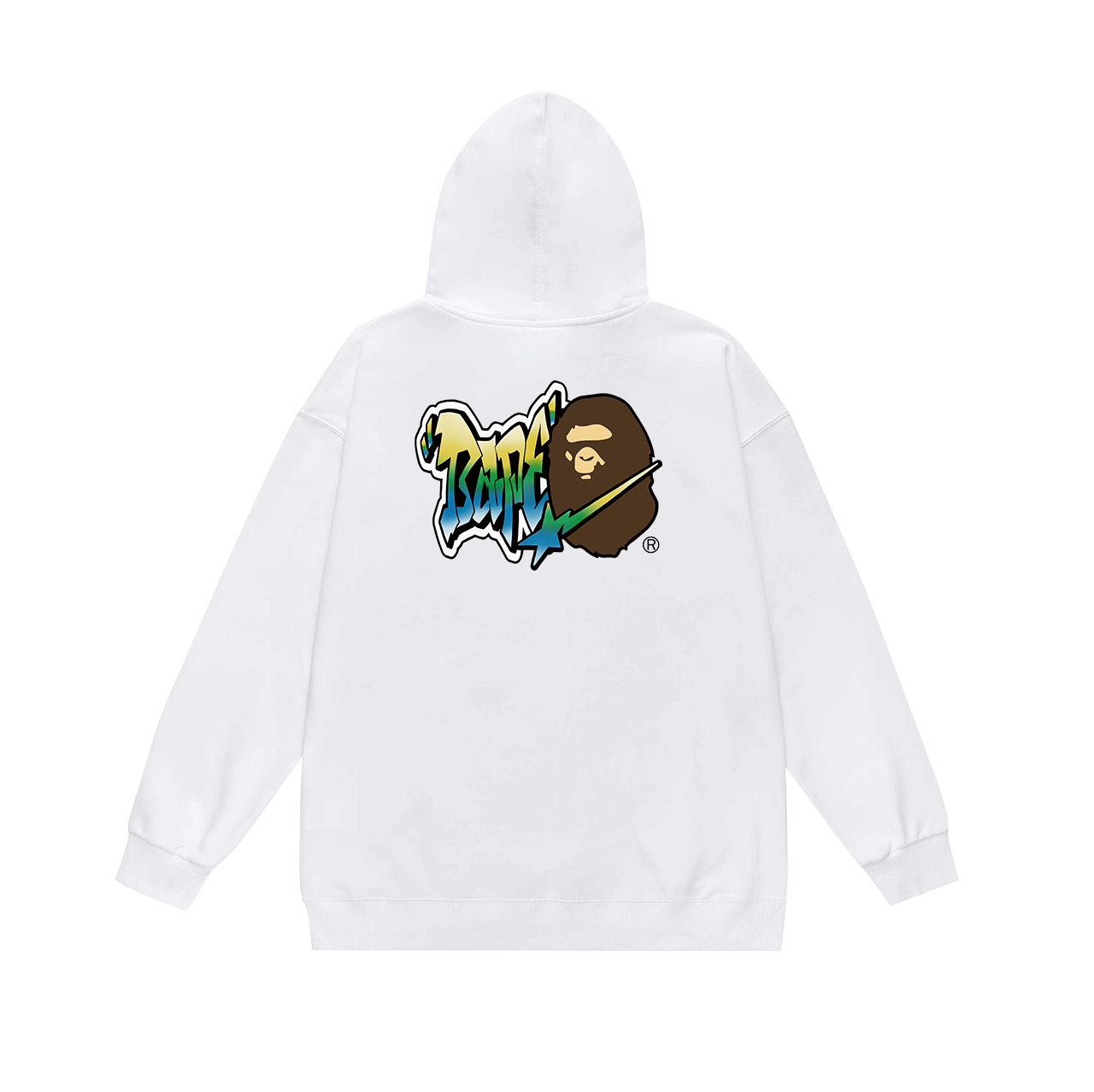 BAPE Shark Full-Zip Hoodie — Black / White / Grey