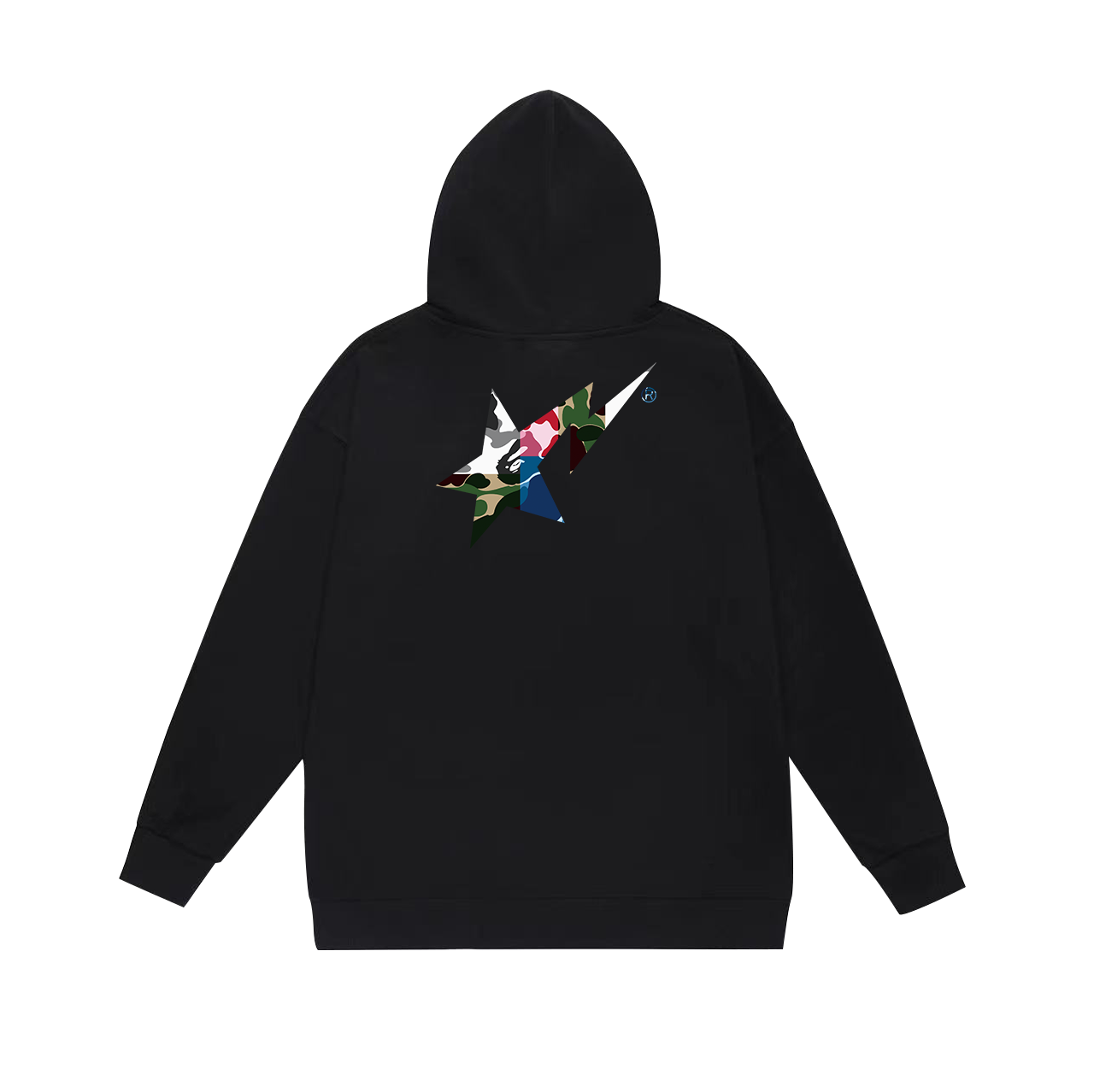 BAPE Shark Full-Zip Hoodie — Black / White / Grey