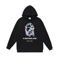 BAPE Shark Full-Zip Hoodie — Black / White / Grey