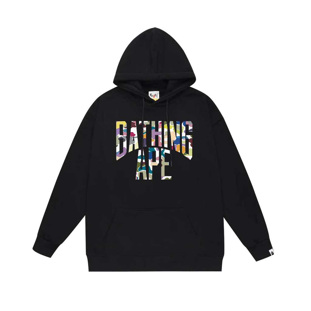 BAPE Shark Full-Zip Hoodie — Black / White / Grey