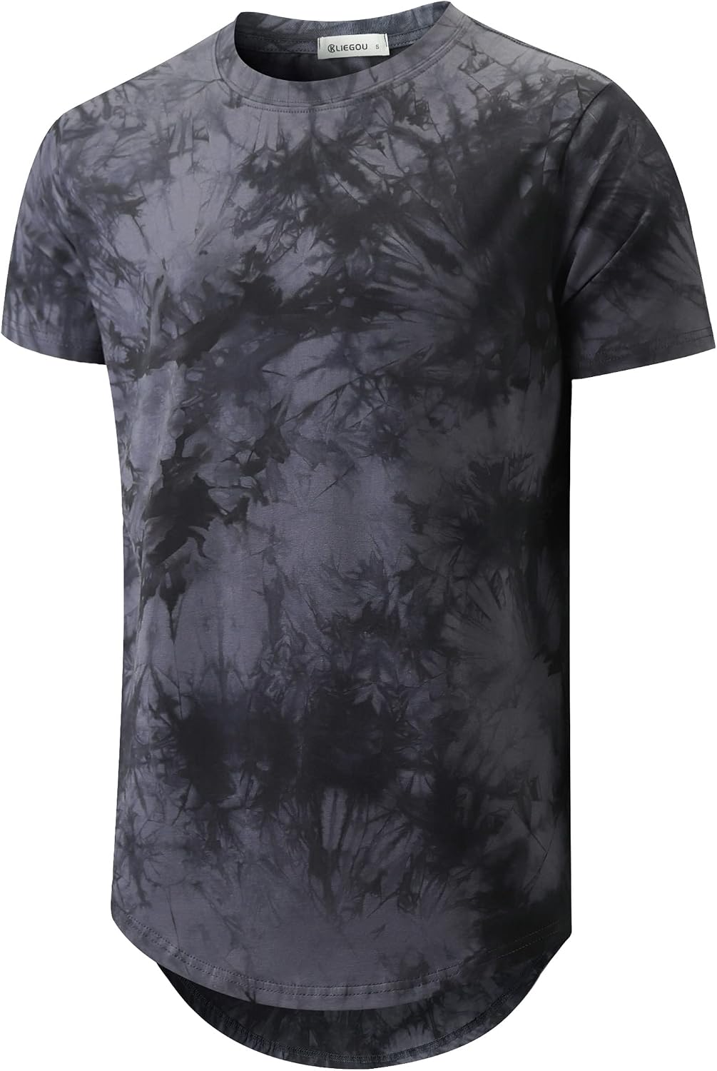 KLIEGOU men's longline T-shirt - 273 Dark Grey