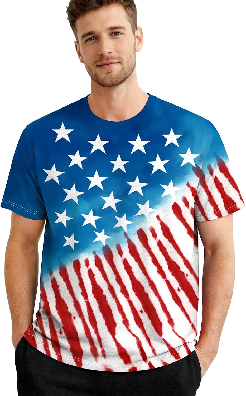 Bombline men's Flag-1 T-shirt detail