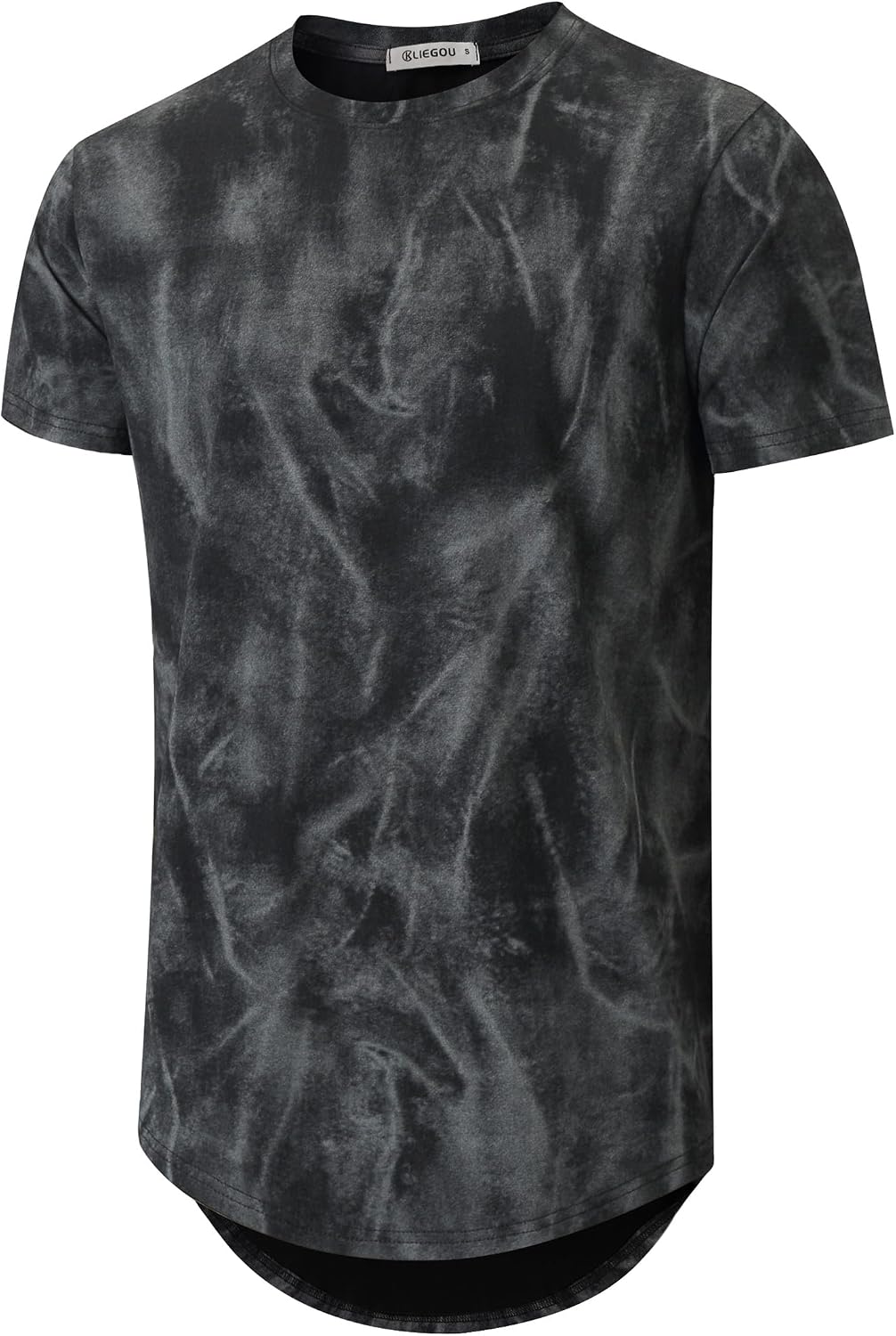 KLIEGOU men's longline T-shirt - 1887 Black