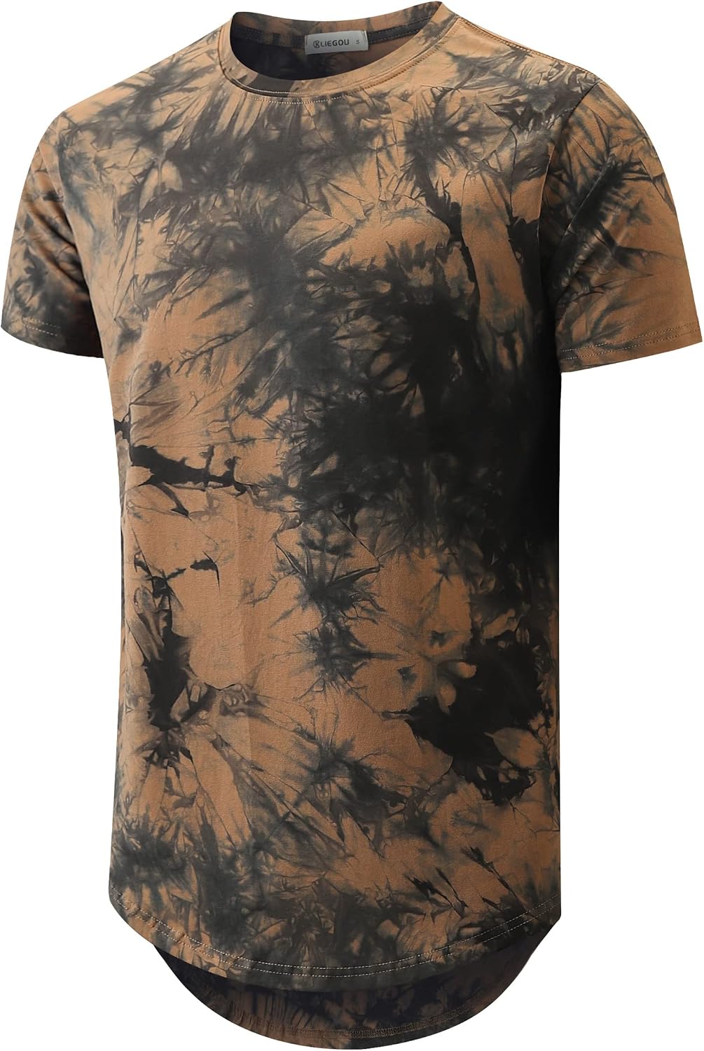 KLIEGOU men's longline T-shirt - 273 Yellow-grey