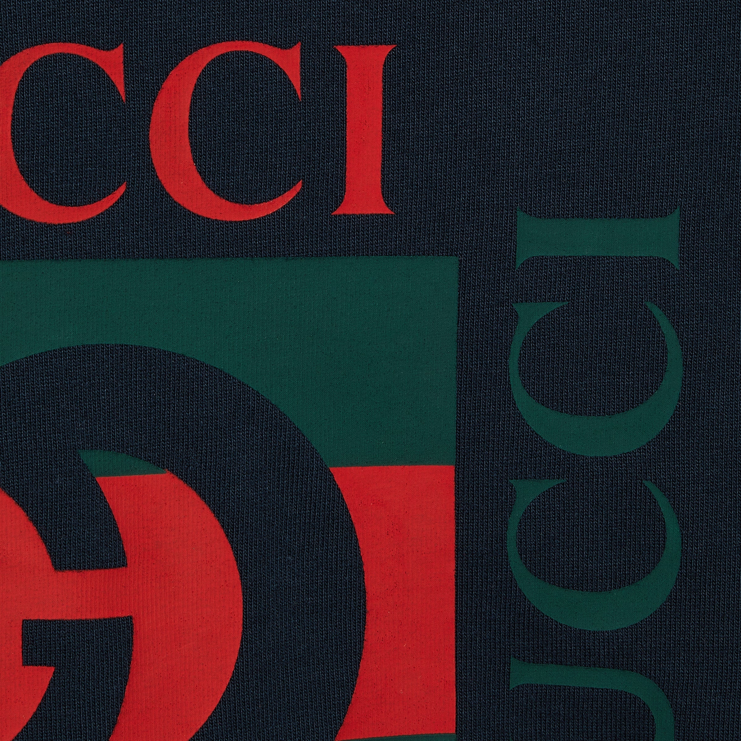 Printed cotton jersey T-shirt - navy
