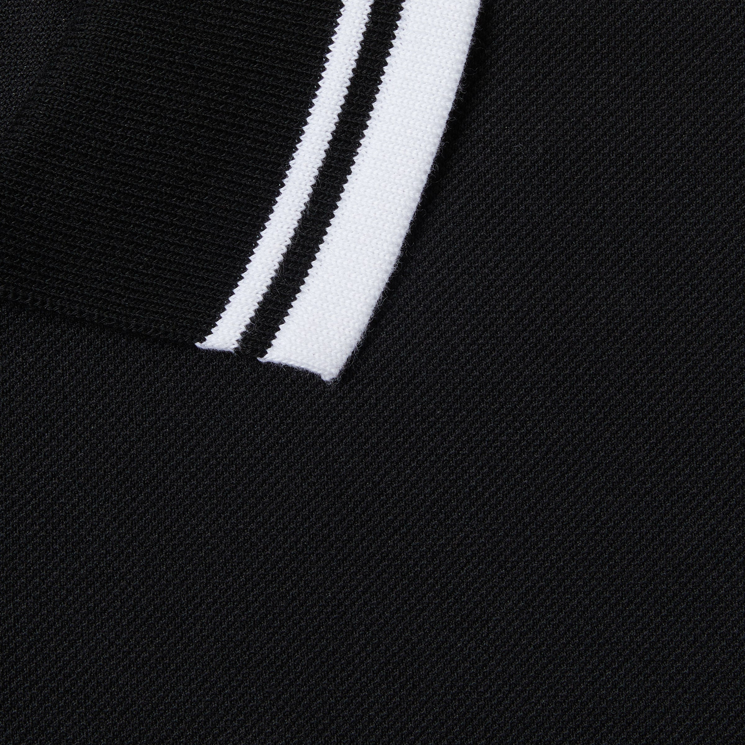 Cotton polo shirt - black