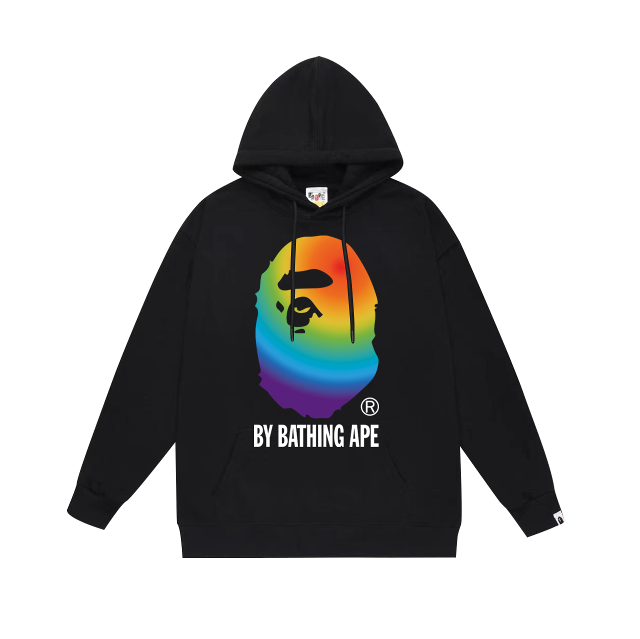 BAPE Shark Full-Zip Hoodie — Black / White / Grey