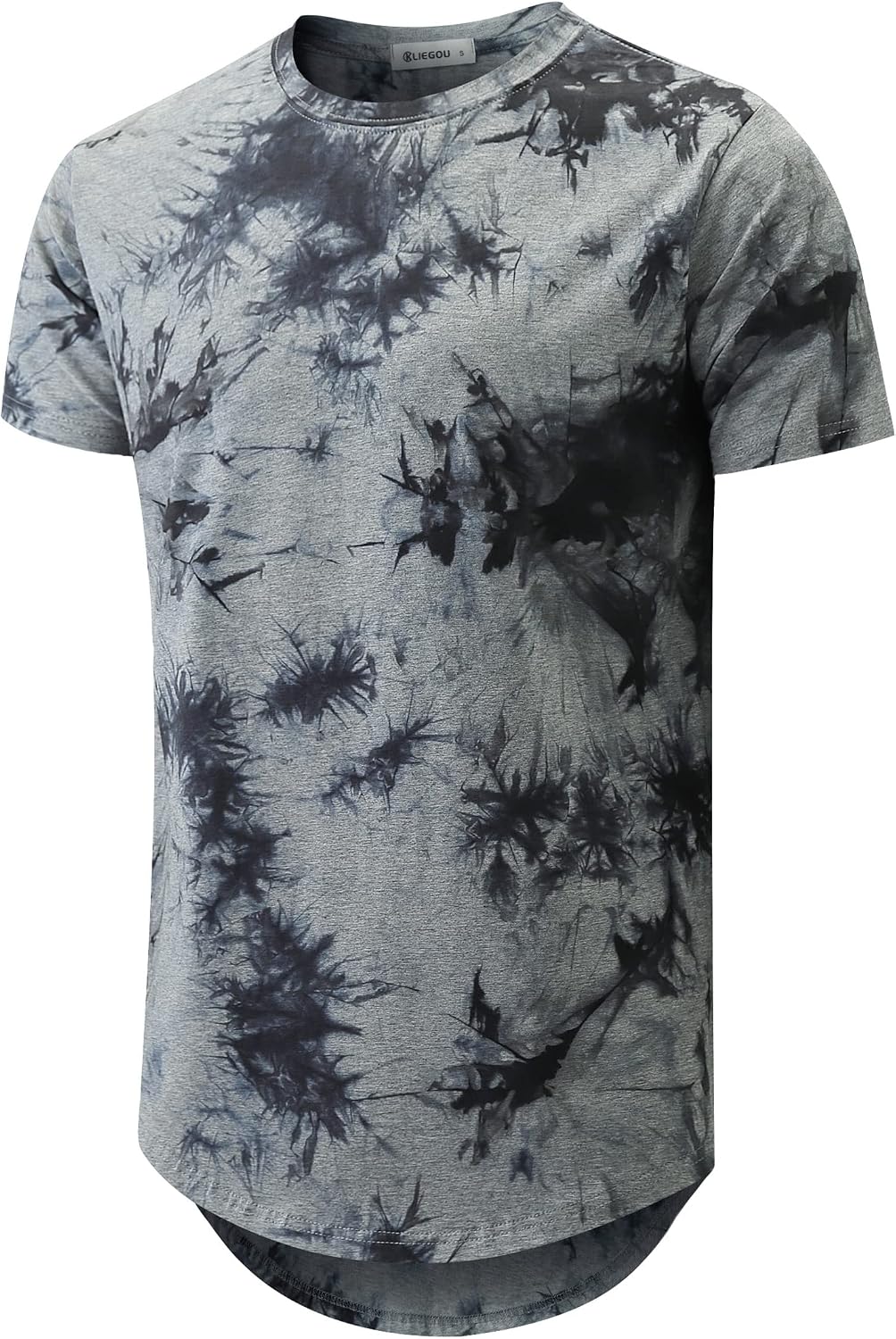 KLIEGOU men's longline T-shirt - 273 Light Grey