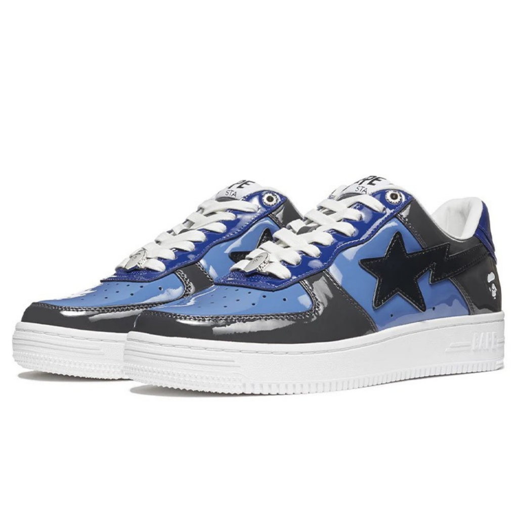 Bape Bapesta Black Blue - image 2