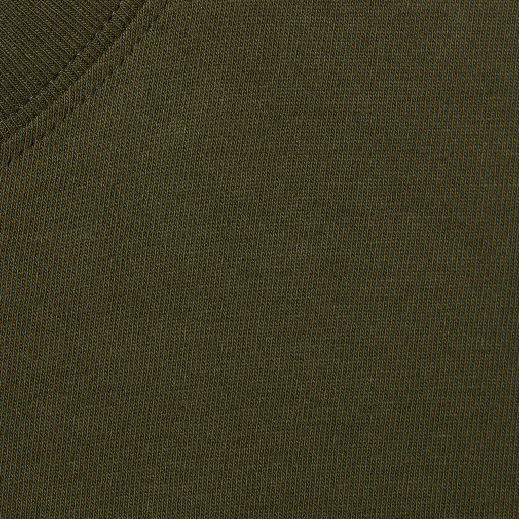 Cotton jersey T-shirt with print - forest green