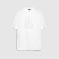 Cotton jersey T-shirt with print - white