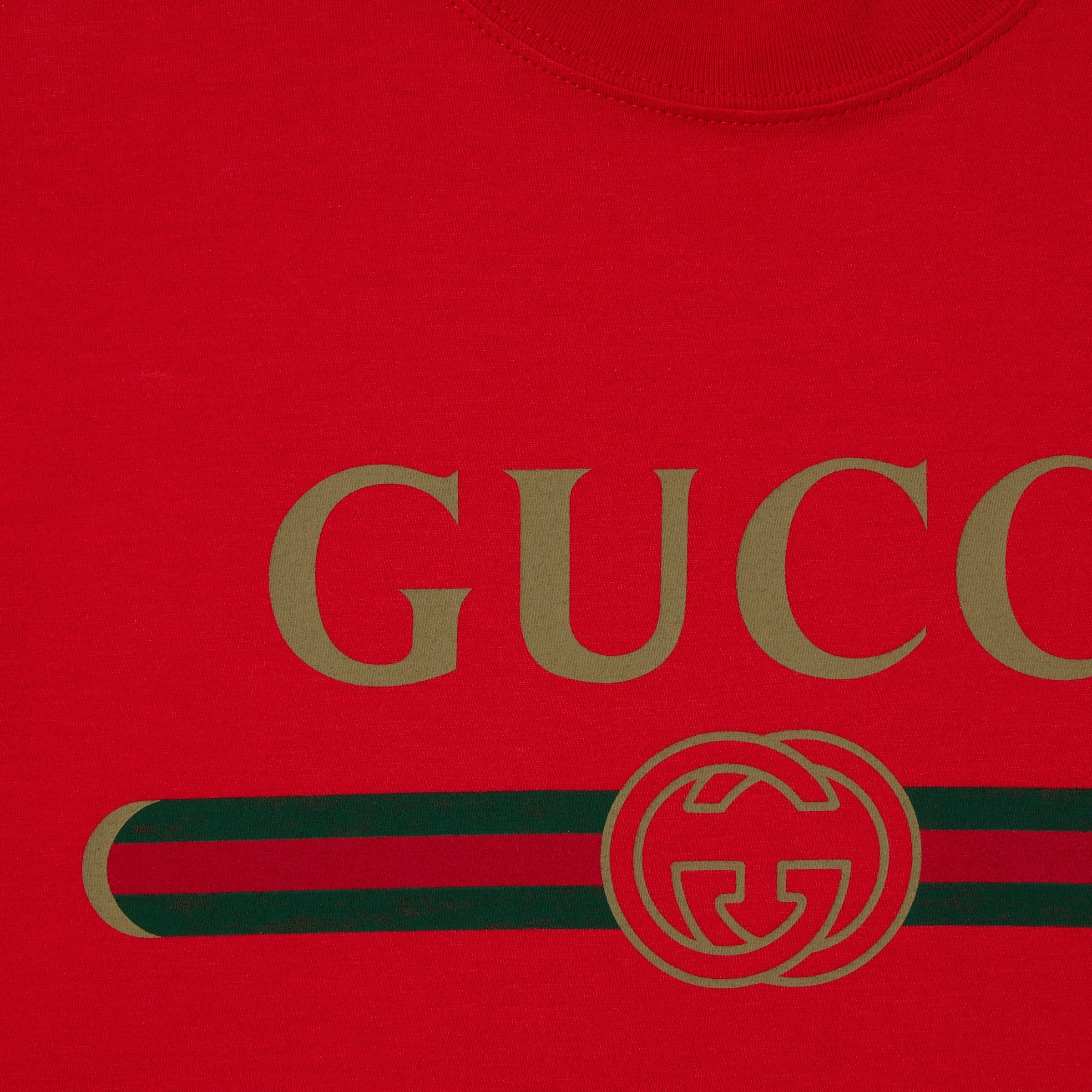 Silk blend jersey T-shirt with print - red