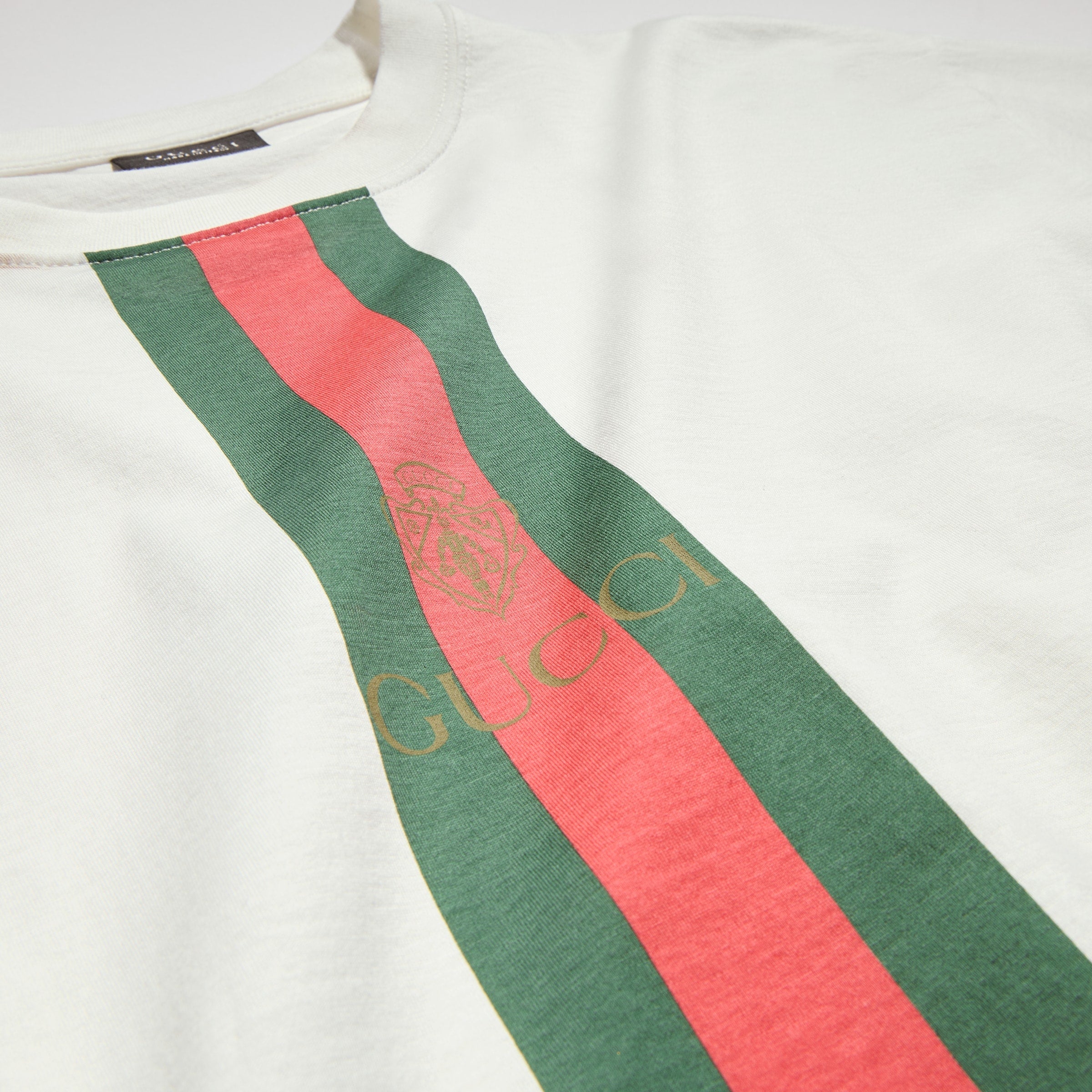 Cotton jersey T-shirt with print - white