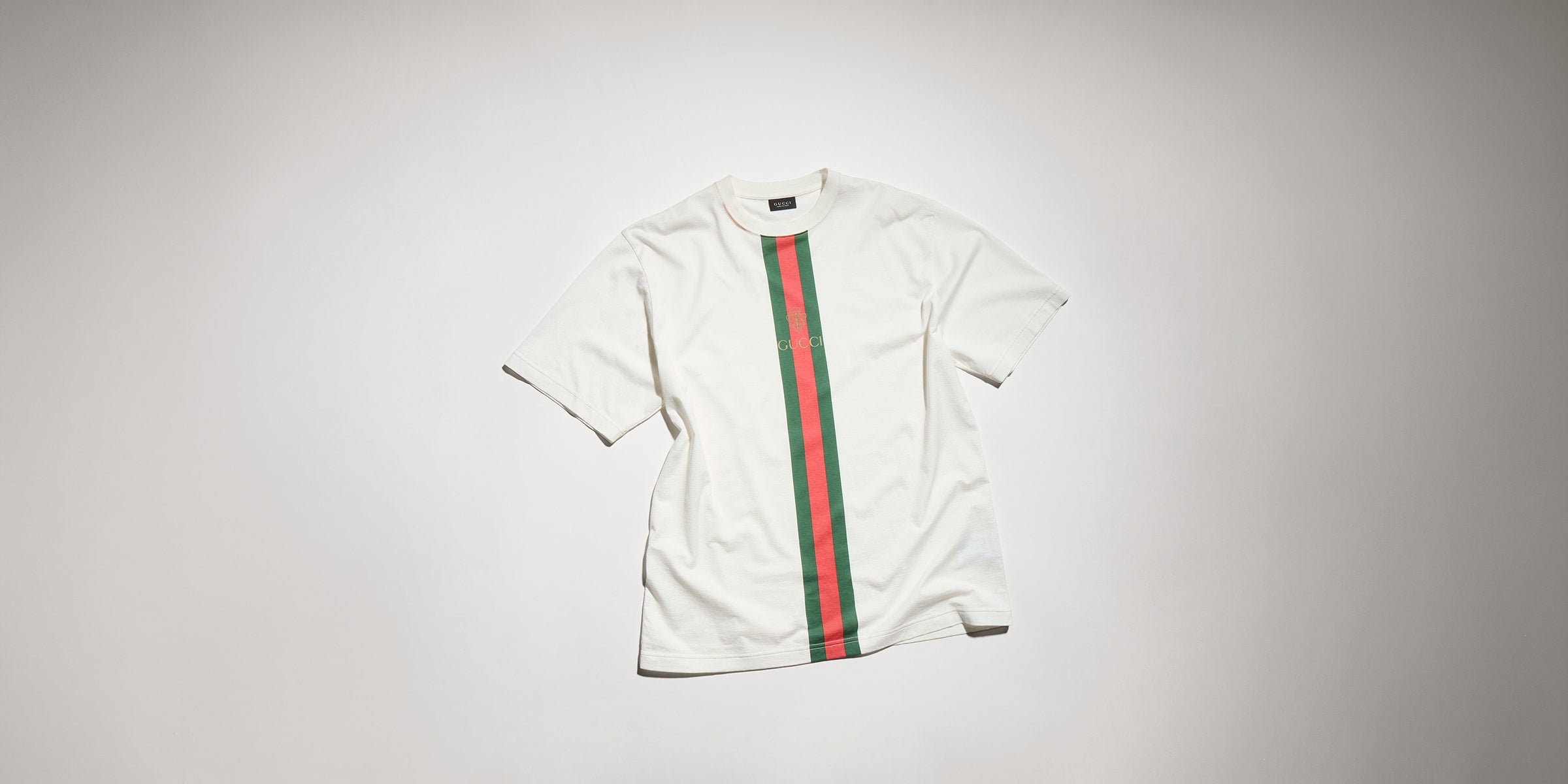 Cotton jersey T-shirt with print - white