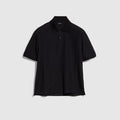 GG technical jersey jacquard polo shirt - black