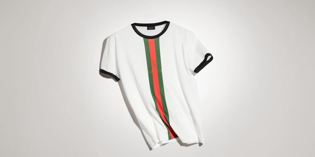 Cotton jersey T-shirt with print - white