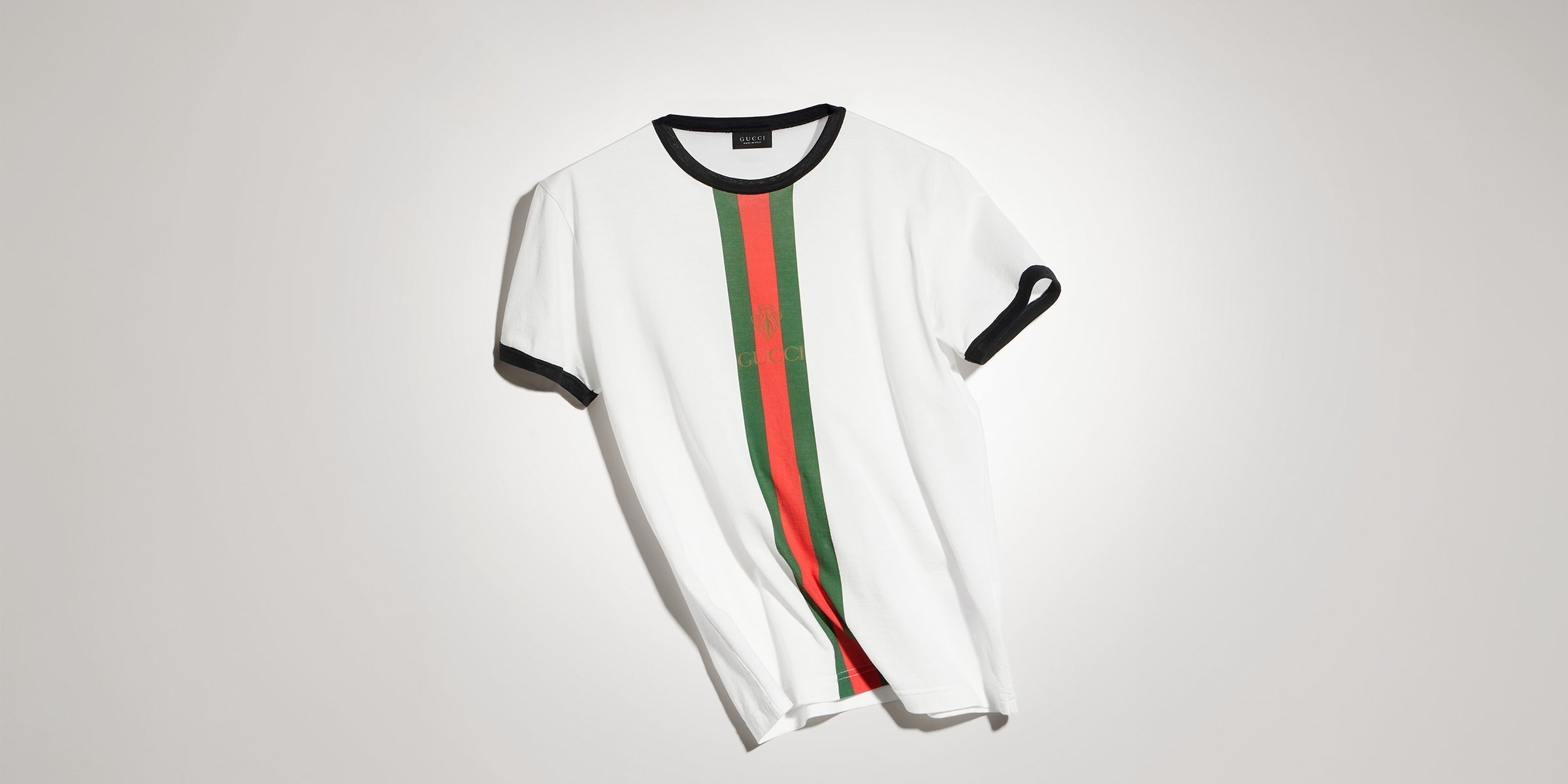 Cotton jersey T-shirt with print - white