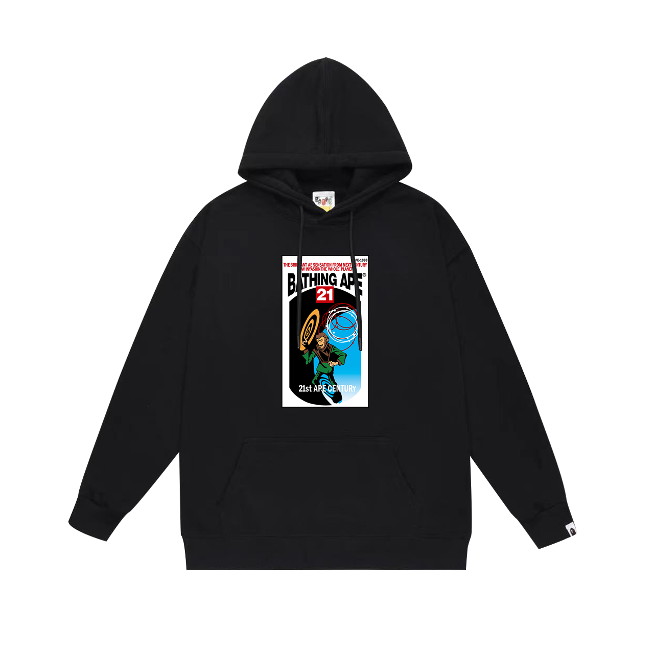 BAPE Shark Full-Zip Hoodie — Black / White / Grey