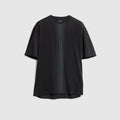 Cotton T-shirt with muted Web - black