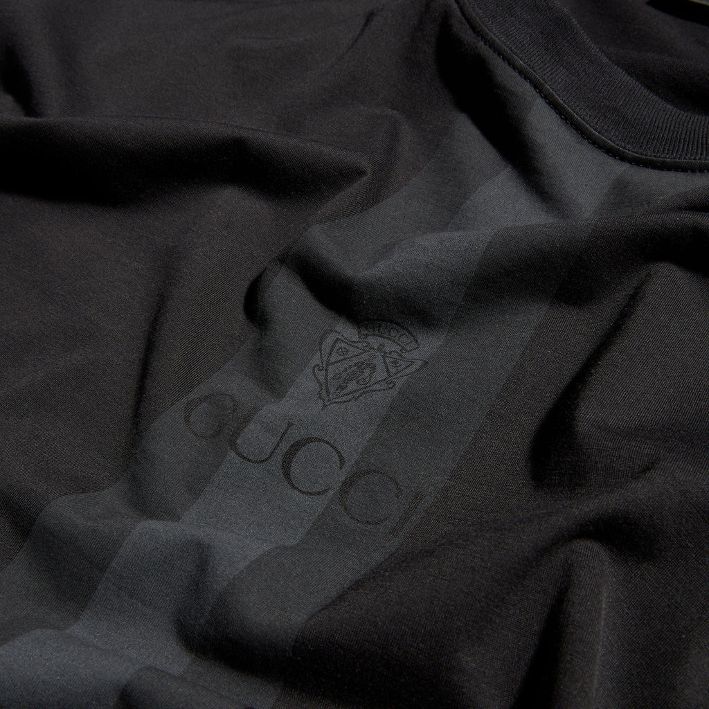 Cotton T-shirt with muted Web - black