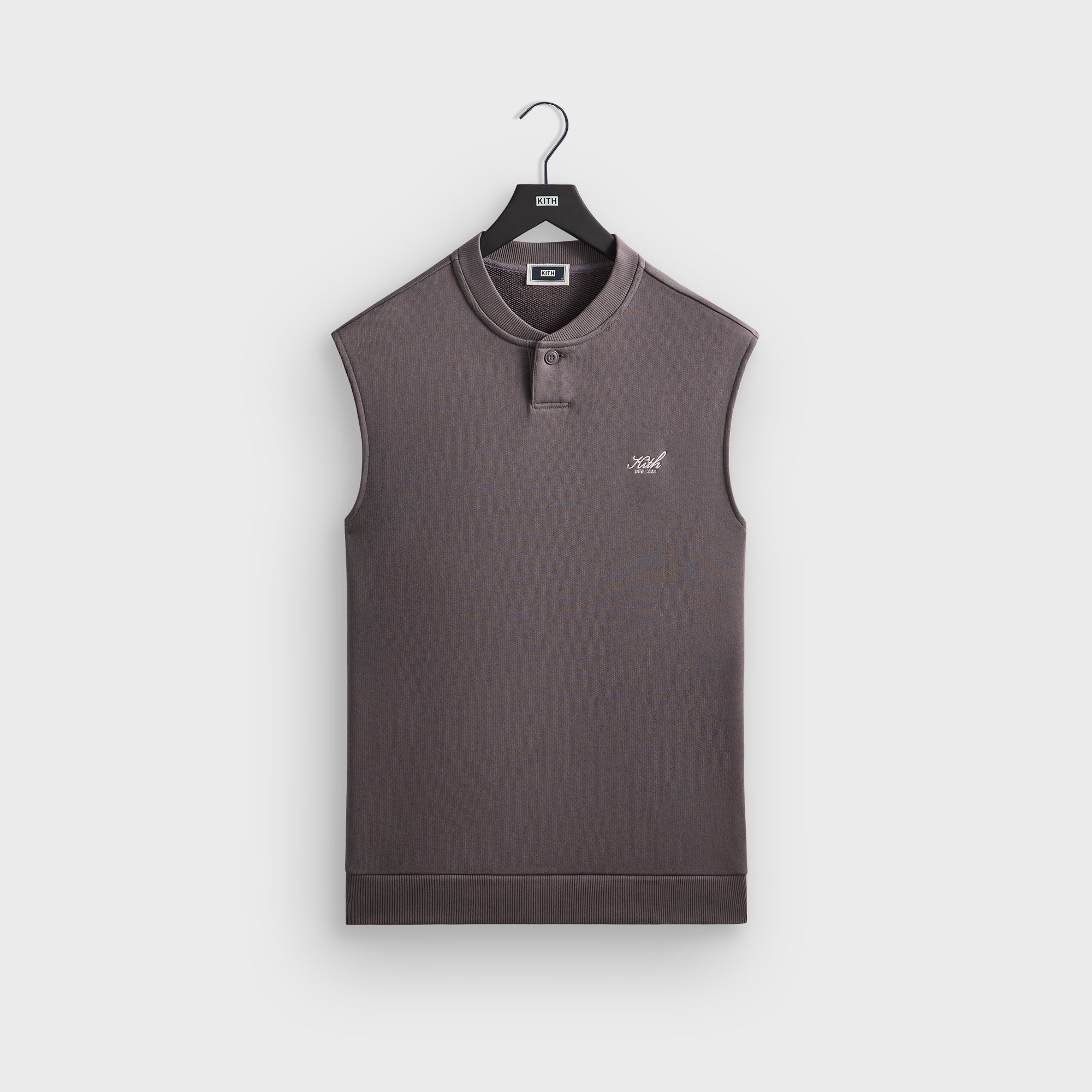 Kith Heavy Loop Terry Henley Muscle Tee - Thunder
