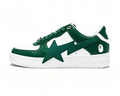 BAPE Sta Low-Top Sneakers — Green / Red