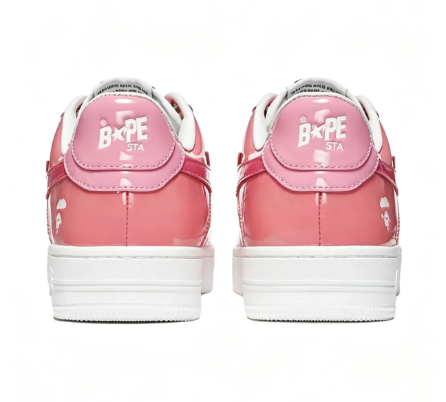 BAPE Sta Low-Top Sneakers — Blue / Pink
