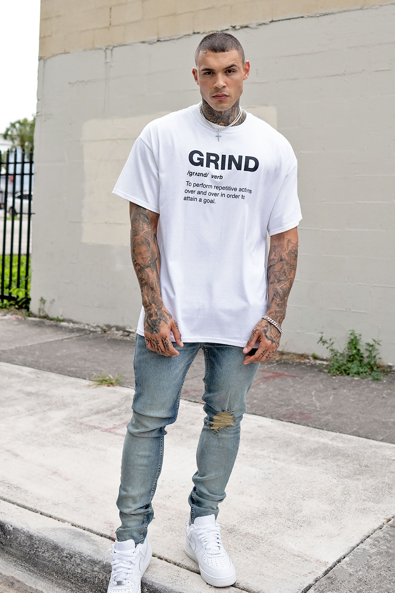 Take No L's Skinny Jean - Vintage Blue Wash - image 4
